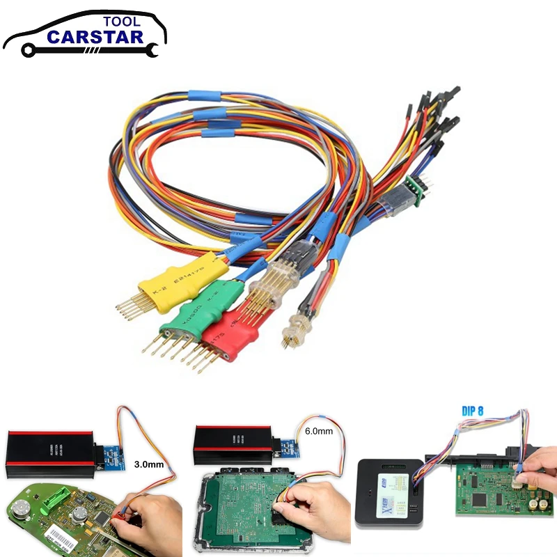 

IPROG переходники датчиков Kit для IPROG Plus и Xprog M для In-circuit EEPROM ECU Программатор инструмент подходит для IPROG