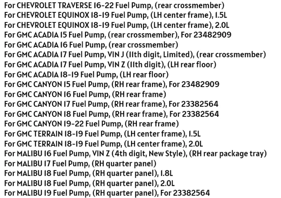 Kraftstoffpumpen-Steuermodul Passend für Buick Enclave Envision Cadillac CT6 CTS Chevrolet Cruze Equinox Colorado 23199154, 23382564 – Detail 4