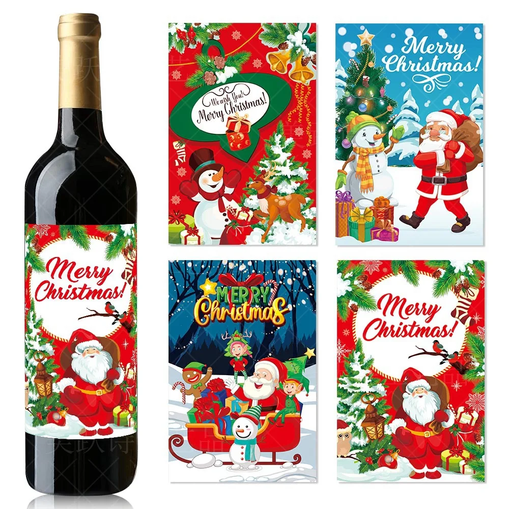 christmas-wine-bottle-stickers-bar-beverage-bottle-label-santa-claus