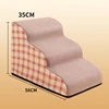 Pet 2/3 Step Dog Stair Cat Pet Ramp Ladder Washable Non Slip Removable Memory Foam Pet Products Ramp for Dog Pet Stairs for Dogs 6