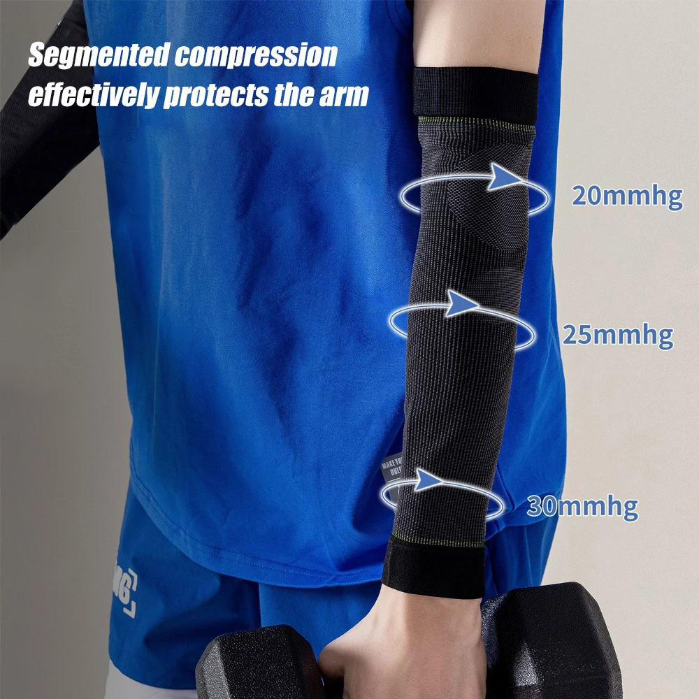 1Pair Compression Arm Sleeves, Firm 20-30mmHg Graduated