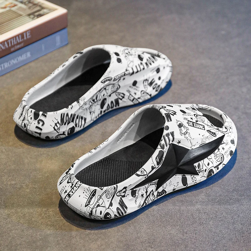 

Couple Style Summer Slippers Suitable Indoor And Outdoor Trendy All-match Fashionably Simple Sandals Unique Design Comfortable