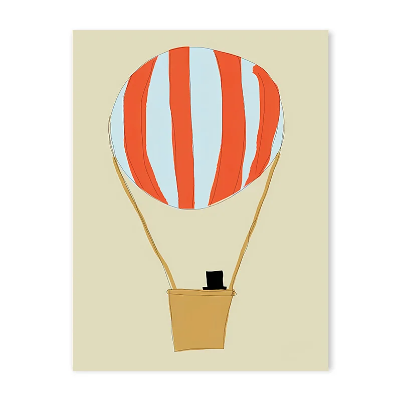 Trendy Animal Cartoon Canvas Poster