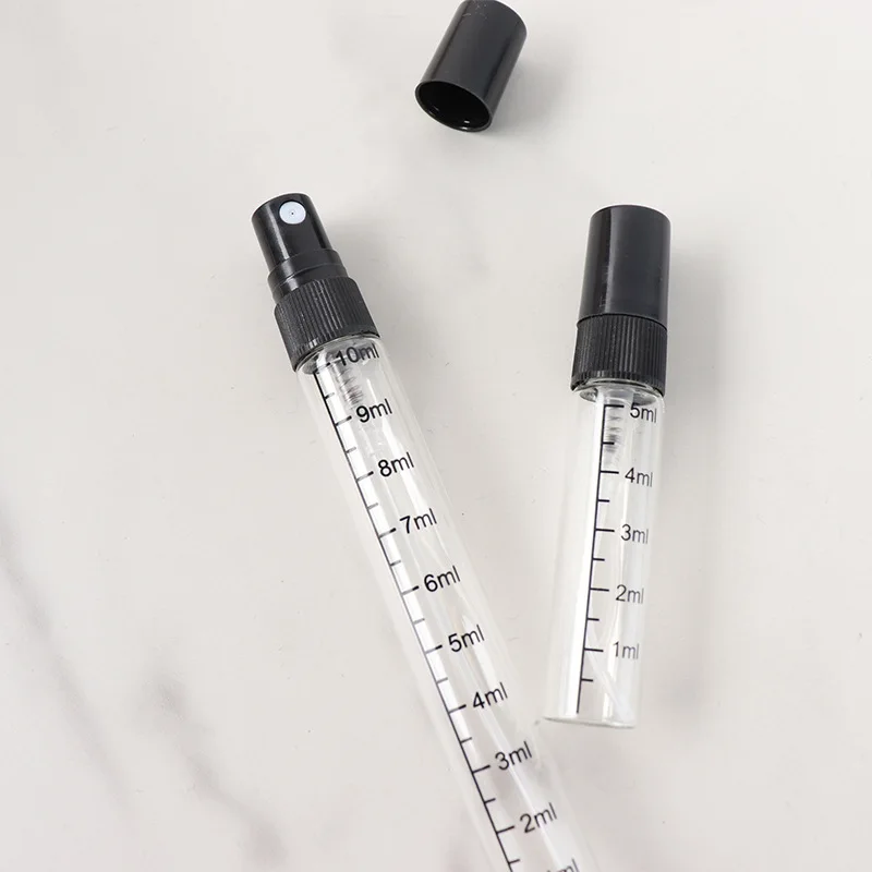 Spray bottle 50/100pcs 3/5/10ML glass spray bottle with scale travel bottle perfume dispenser for scent liquid sample DIY spraying