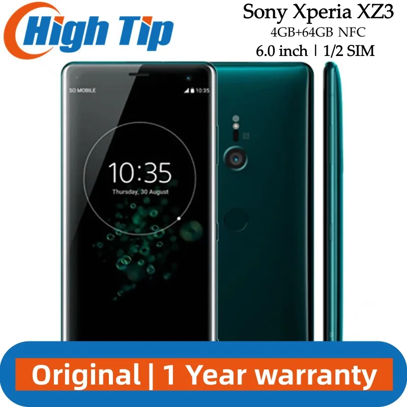 Unlocked Original Sony Xperia XZ3 4G LTE Mobile Phone 6.0