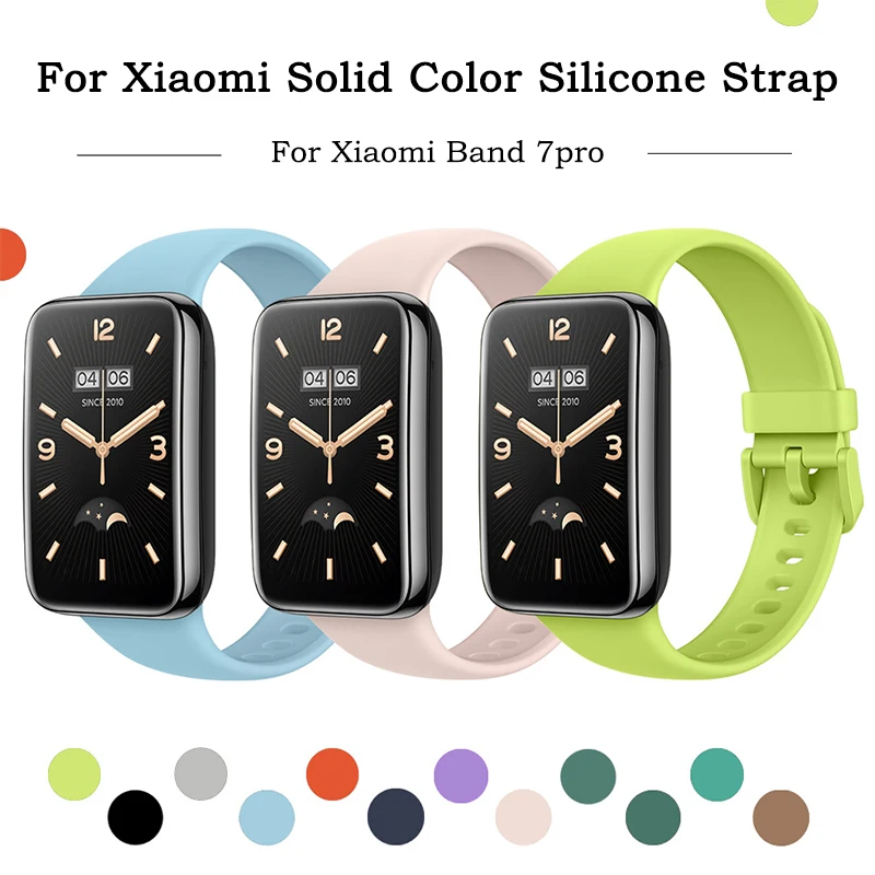 

For Xiaomi Band 7 pro Silicone TPU Replacement Wristband Smart Watch Bracelet For Xiaomi Mi Band 7Pro Watch Strap+Case