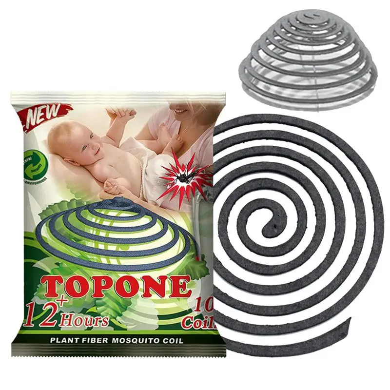 10 Pezzi Bobina Di Incenso Alla Citronella Polpa Naturale Repellente Per Zanzare Bastoncini Di Citronella Bobina Di Citronella A Lunga Durata Con Supp
