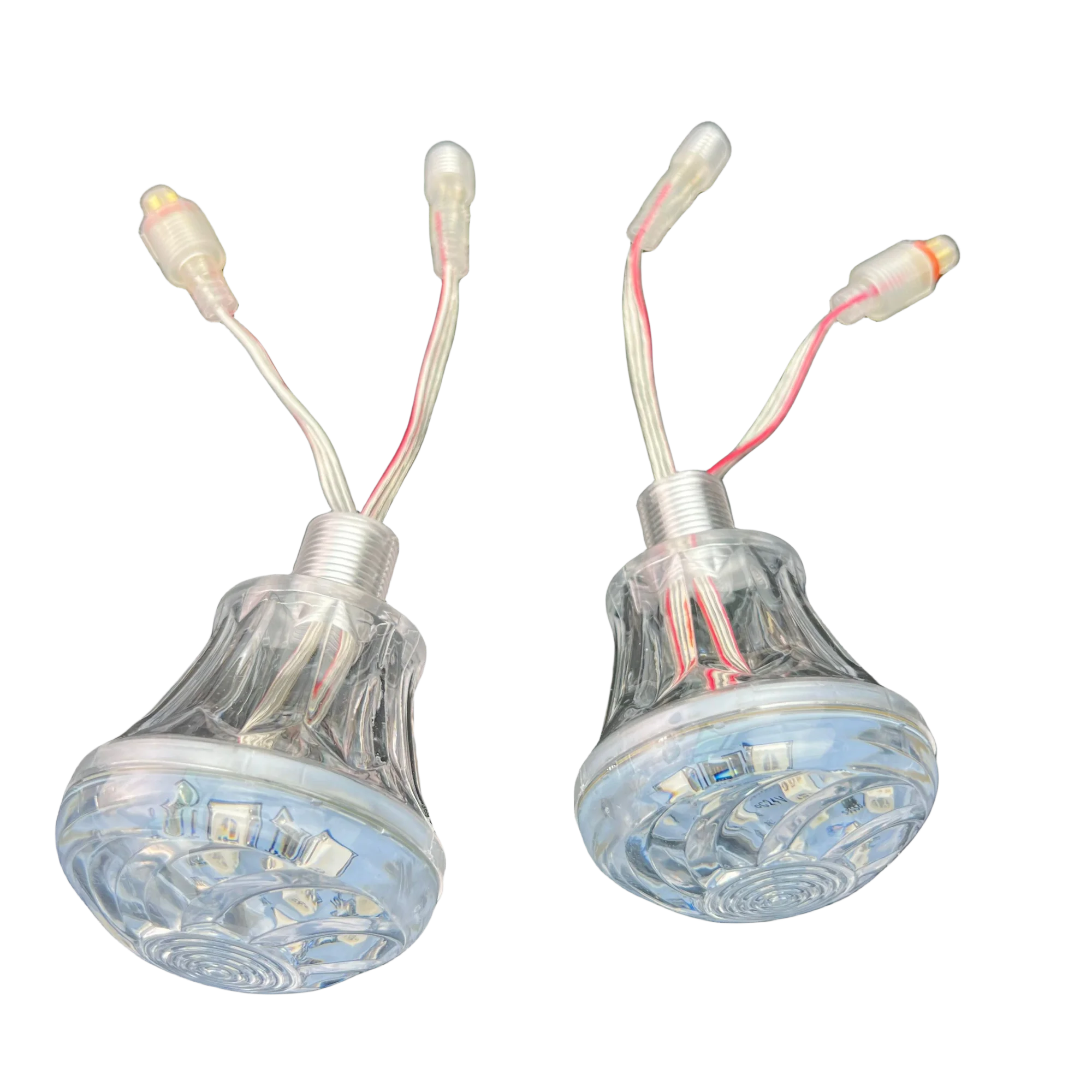 주소 지정 가능한 RGBIC 60mm 놀이 공원 LED 픽셀 라이트, 18LED/픽셀 DC24V, IP65, UCS1903 IC, 양면 PCB