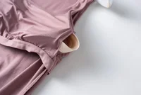 Summer new women's modal pajamas two-piece vest + shorts with chest pad lingerie seamless cup camisole homewear set pajama - Image 6