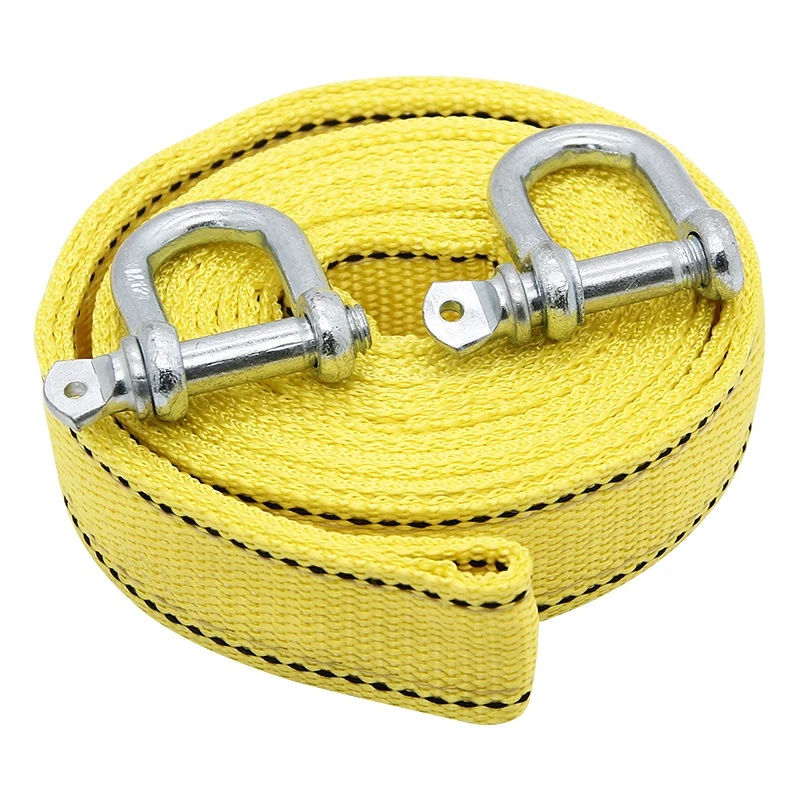Heavy-Duty Off-Road Car Trailer & Rescue Pulling Rope - 5-Ton Capacity, Thickened Steel Wire Rope