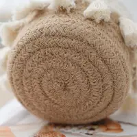 Handmade Woven Cotton Rope Woven Storage Basket Desktop Organizer Sundries Toys Comestics Keys Snacks Box Sundries Organizer 6