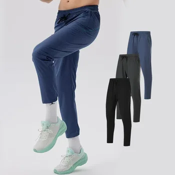 Men Running Pants High Elasticity Training Football Soccer Sporting pant sport Legging jogging Quick Dry Gym Trousers