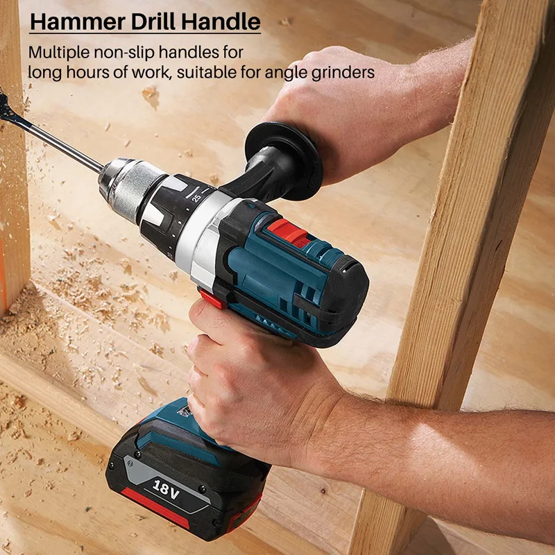 Hammer Drill Handle Plastic Side Front Auxiliary Handle For 26 Tools Drill Replacement Plastic Side