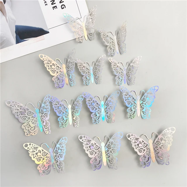 Pegatinas Decorativas Pared 3d Mariposa Combinacion 38 Pieza