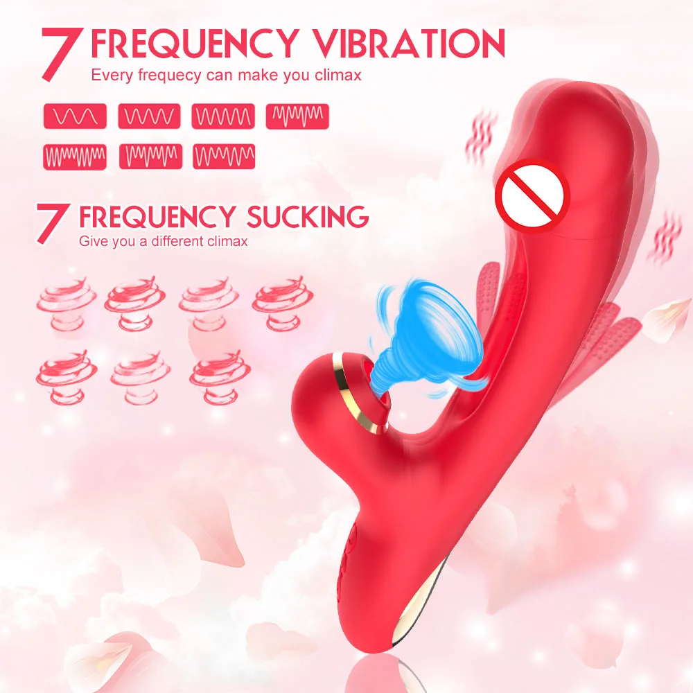 Tapping Patting Sucking Vibrator for Women Clit Sucker G-spot Clitoris Stimulator 21 Modes 3 in 1 Sex Toy Female Adults Goods