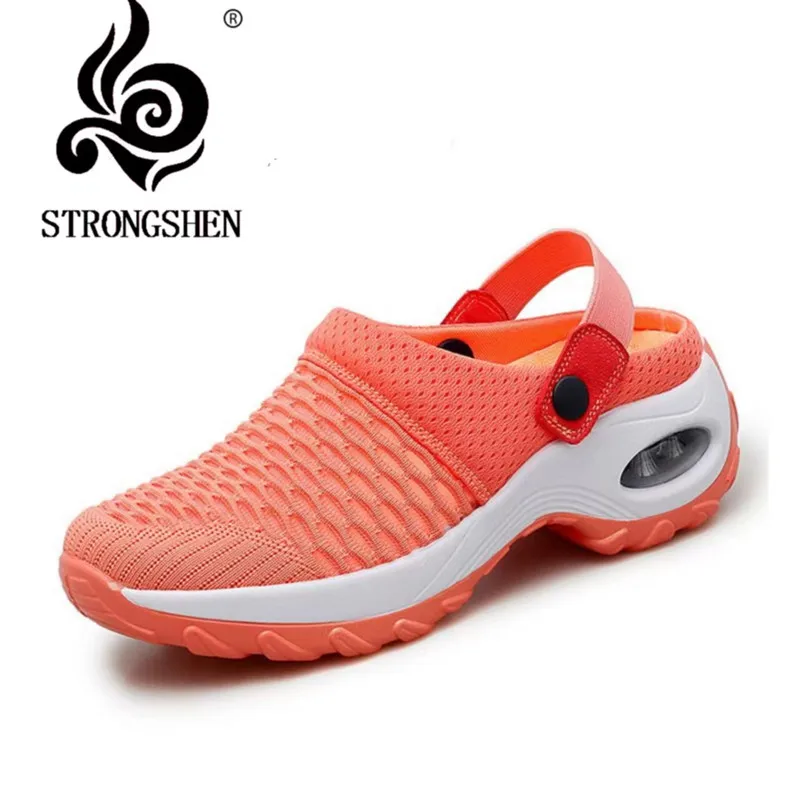 Women Casual Increase Cushion Sandals Non-slip Platform Sandal Mesh Outdoor Walking Slipper women sandals