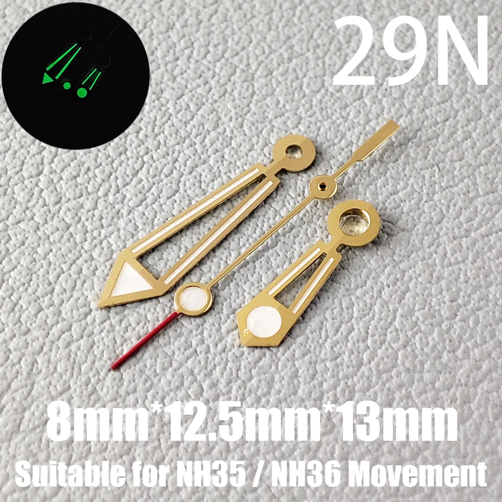 Watch Accessories Watch Hands NH35 Hands C3 Green And Blue Luminous Suitable For NH35/NH36 Movement 1N-38N