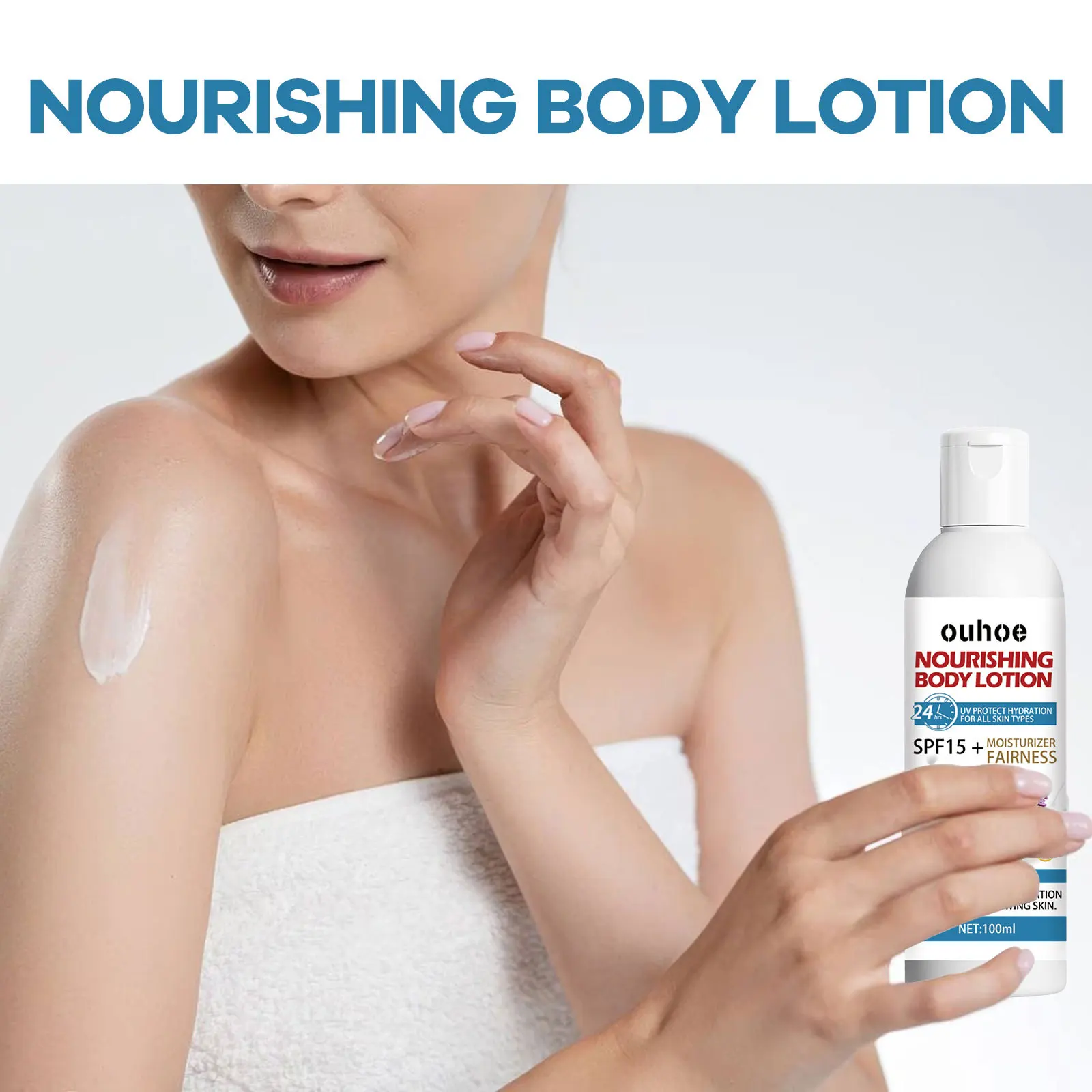 Aufhellende Körperlotion, entfernt Melanin, hellt raue, gelbe, trockene Haut auf, macht sie glatt, befeuchtet dunkle Flecken und erhellt die Arme._voghion.com