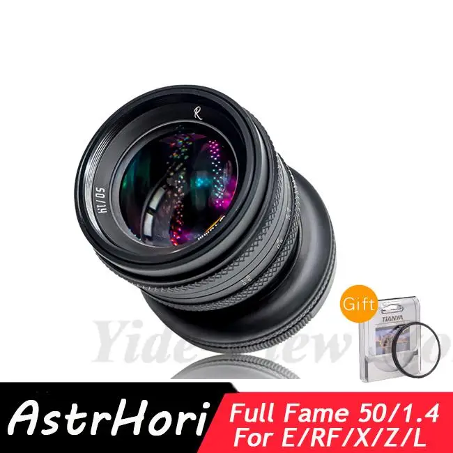 Astrhori 50Mm F1.4 Obiettivo Inclinabile Grande Apertura Full Frame Manuale Per Sony E Canon Rf Fuji X Nikon Z Leica Panasonic L-Mount