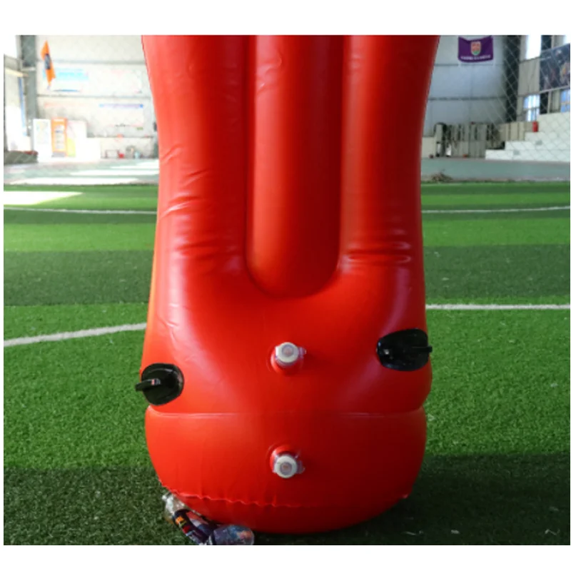 Football Inflatable human wall 180cm portable training partner dummy soccer agility speed training aid obstacle