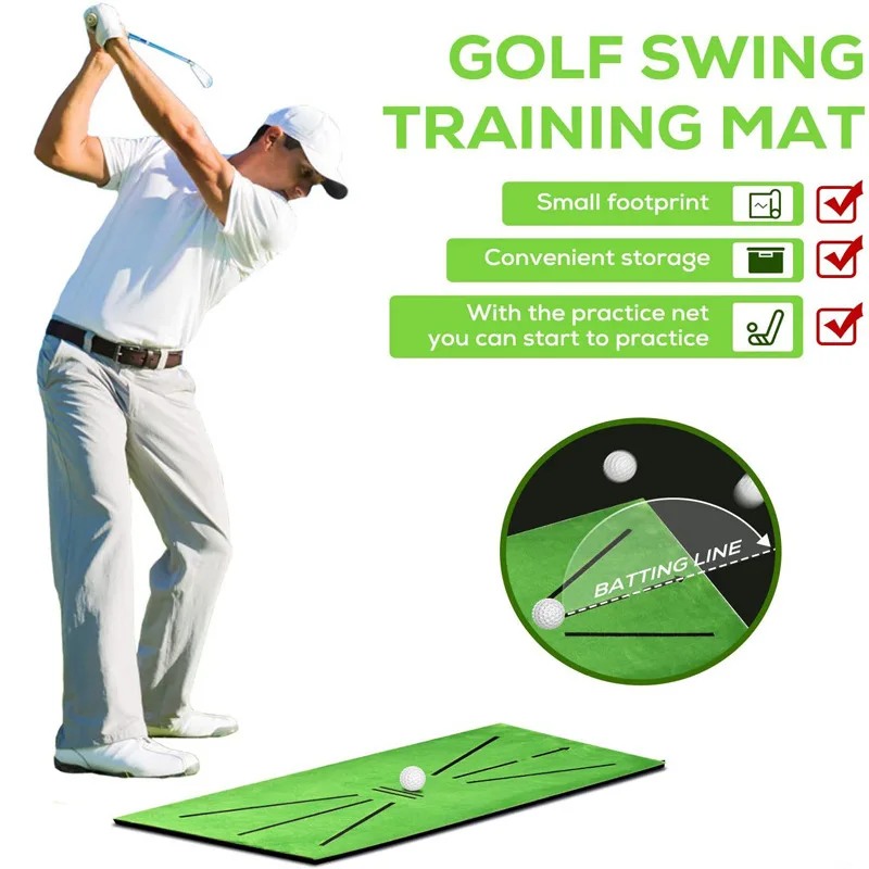 30x60cm Golf Training Swing Detection Mat Batting Golfer Garden