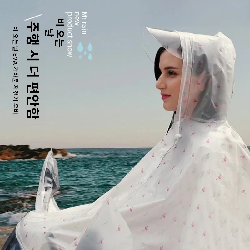 새로운 두꺼운 롱 버전 오토바이 레인코트, 전기 자동차 라이딩용 유니섹스 싱글/더블 라이더 전신 보호