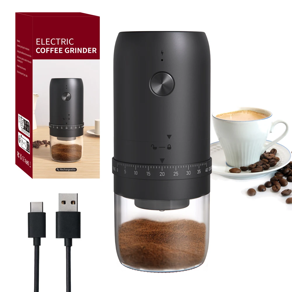 Wireless Coffee Grinder 40 adjustable grinding Settings Portable Electric for Espresso French press