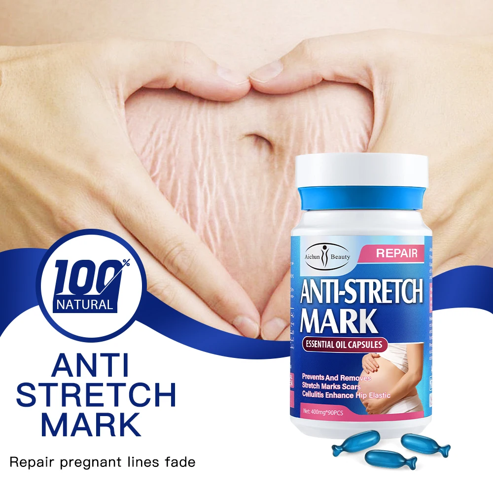 

Remove Stretch Mark Essential Oil Capsules Remove Postpartum Obesity Pregnant Women Repair Scars Anti-Wrinkles Firming Essence