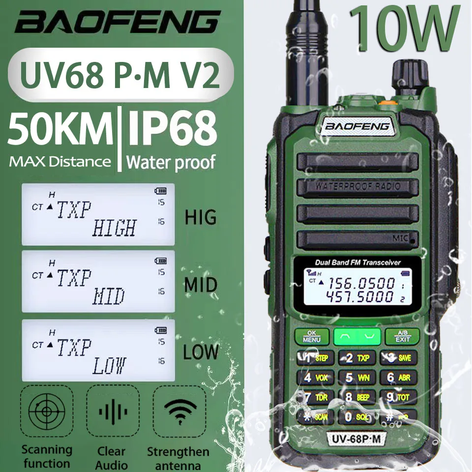 Baofeng UV68 Pro MAX V2 711 антенна