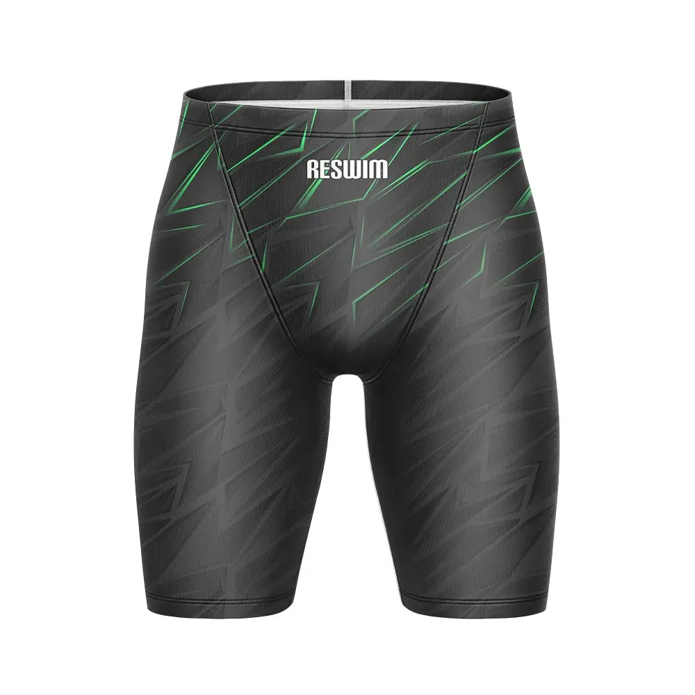 Men's Pro Swim Jammer Swimsuit Swimming Trunks Beach Tights Shorts Athletic Training Swimwear Racing GYM Running Surfing Pants