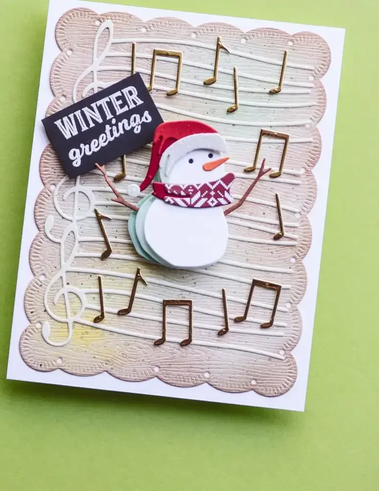 Christmas Bear Poinsettias Lantern Compilation Metal Cutting Die Clear Stamps Stencil Hot Foil DIY Making Card Scrapbook