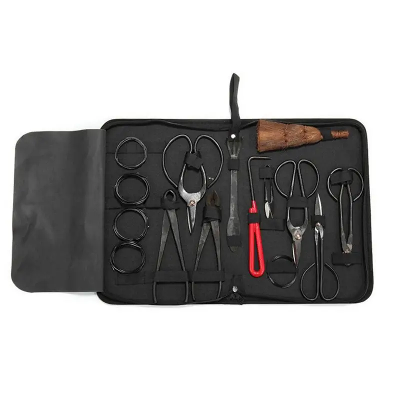 

10Pcs Bonsai Pruning Weeding Tool Set Carbon Steel Multifunctional Cutter Scissors Portable Garden Yard Succulent Care Tools