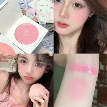 Heallor Multifunctional Makeup Cream Blush & Eyeshadow Face Blusher Purple Pink Rouge Contouring Makeup Long Lasting Easy To Col - Thumbnail 3