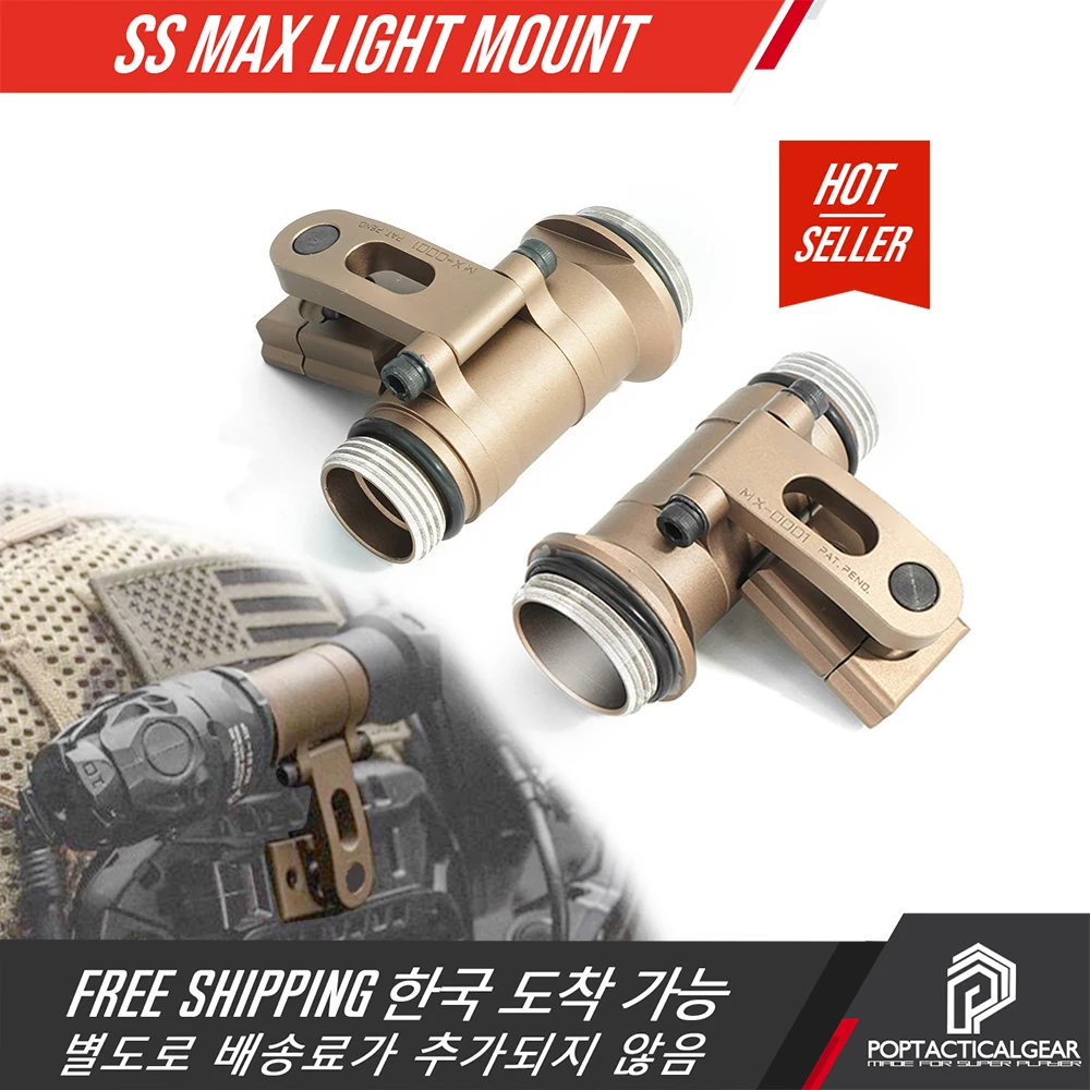 

SOTAC SS MAX Mount Tactical Helmet Mount Weapon Light Mount For KIJI OKW PLHV2 SF M300 M600 Series Flashlight