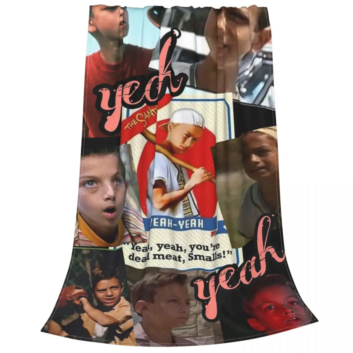 Plaid The Sandlot Movie Blankets Fleece Print for Kid Adult Gift Portable Warm Throw Blankets for Bedding Office Rug