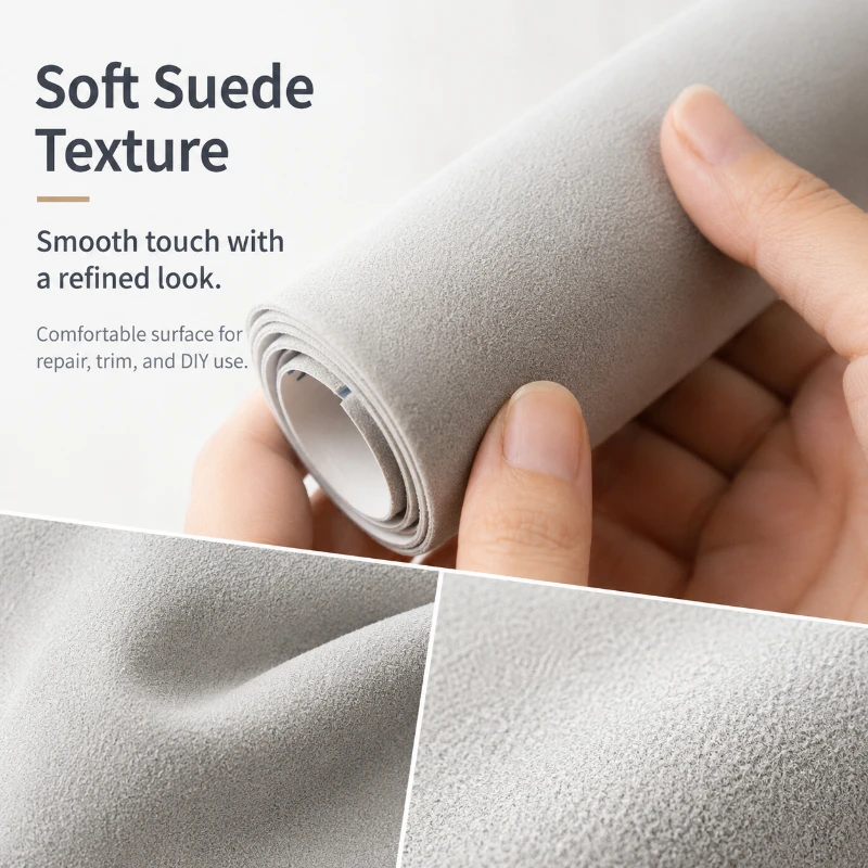 Suede Self-Adhesive Synthetic Leather Cloth for Car Interior DIY Trims
