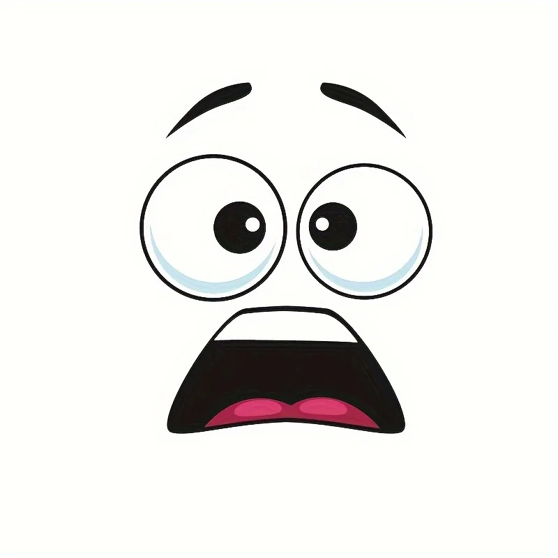 1pc Creative 3D Surprised Face Toilet Stickers Bathroom Waterproof Toilet Cover Lid Vinyl Decals Restroom Decoration