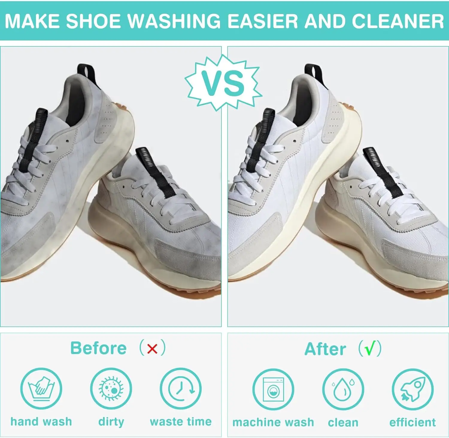 1pc Shoe Wash Bag Keep Shoes Clean Washing Machine Shoe Wash Bag Reusable Durable Zip Cleaning Bag shoe washing bag