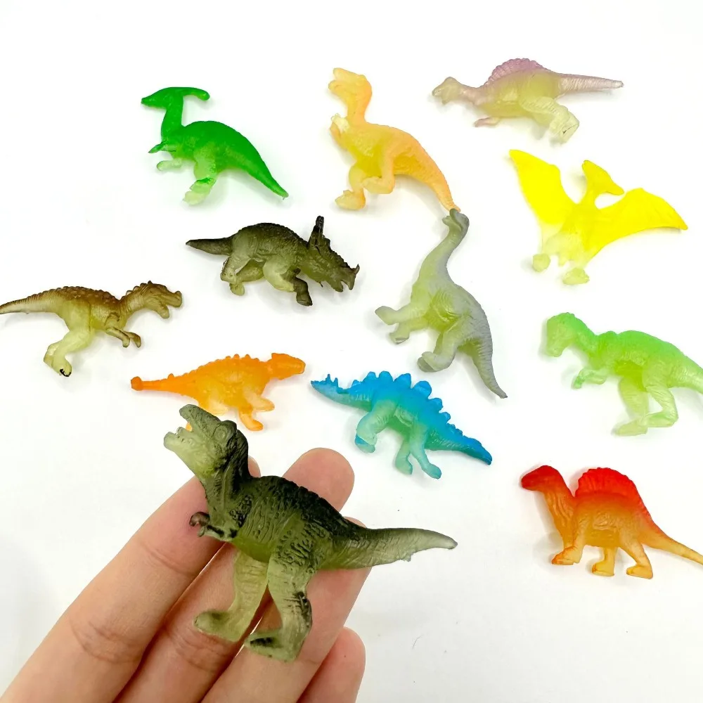 Dinosaur Glow in The Dark Dinosaur Toys Action Figure PVC Noctilucent Luminous Ornament Noctilucent Simulation