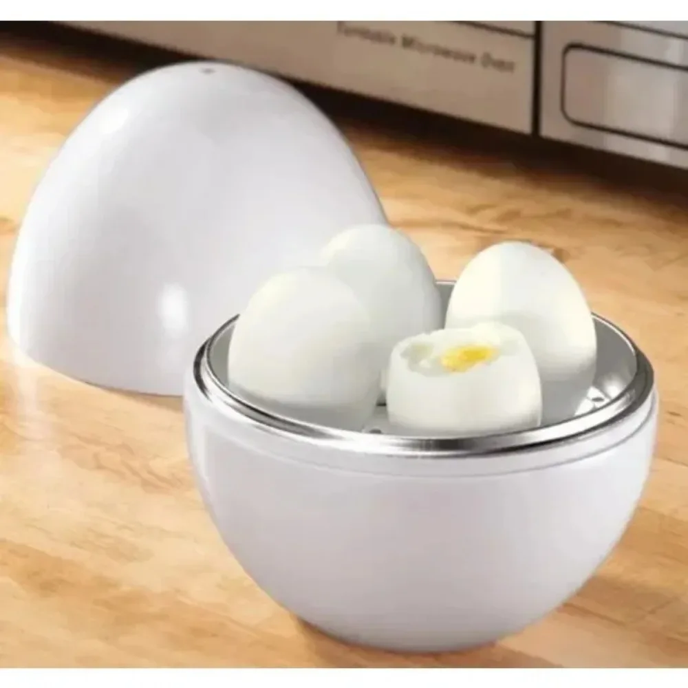 Microwave Egg Steamer - Quick 4-Egg Boiler for Hard or Soft Boiled Eggs