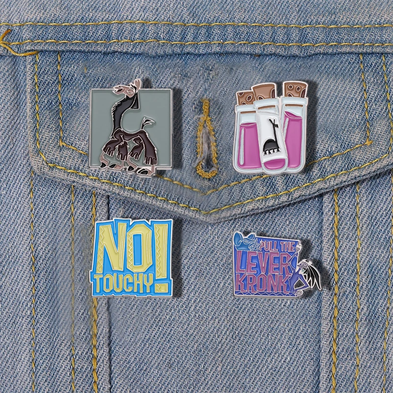 Pull The Level Kronk Camel Smalto Pins No Tochy Red Test Tube Metal Booch Badge Trendy Charm Risvolto Gioielli Regalo Per Gli Amici