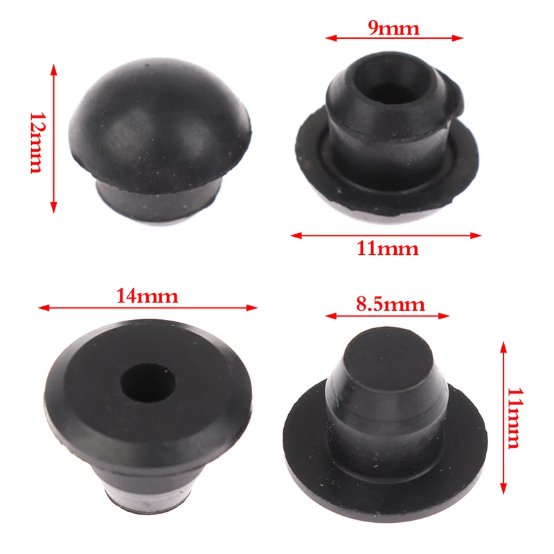 Bottle Jack/ Floor Jack Oil Reservoir Rubber Filler Bung/ Plug, Horizontal  Jack Bung for Oil Reservoir Filler Hole, 8mm - 12PCS