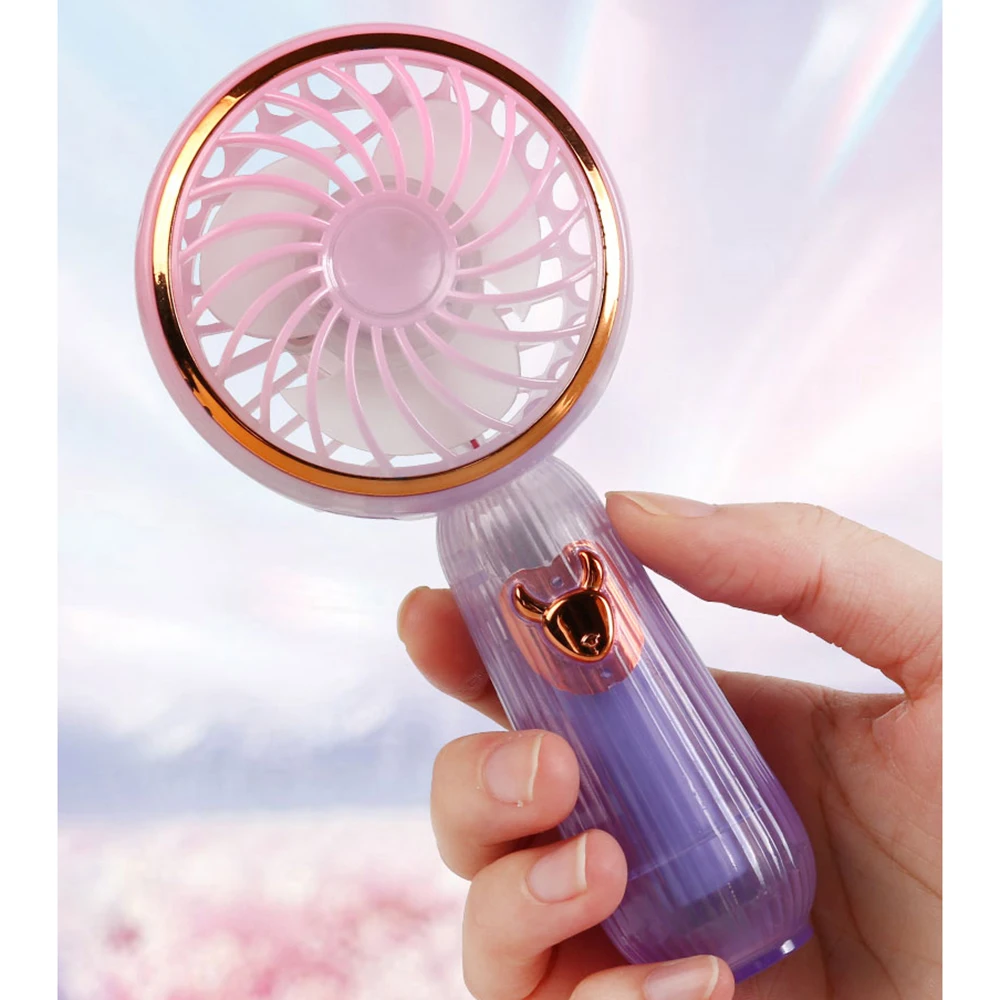 

Mini Wireless Cartoon Electric Fans Portable USB 5V Rechargeable Camping Fan Handheld Desktop Air Cooler for Home Student Gifts