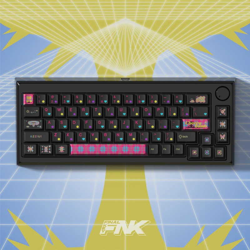 

Набор ключей Finalkey CherryBomb, вишневый профиль PBT, сублимационные колпачки для механической клавиатуры