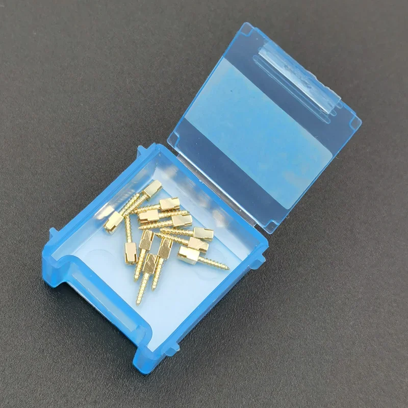 12 Pz In Acciaio Inox Dentale Placcato Oro Vite Post S1 S2 S3 L1 L2 Dental Screw Post M1 M2 M3 Materiali Dentista Forniture Dentali