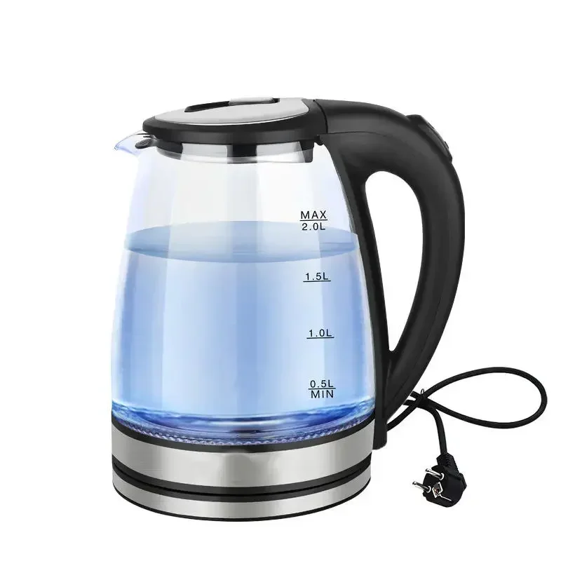 Houselin Electric Glass and Steel Kettle - 2.0 Liter BPA Free houselin electric kettle 2l glass tea kettle