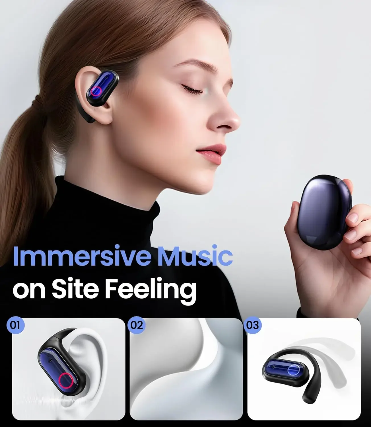 AI Translator Earbuds Real Time - 144+ Languages, 60H Playtime, Noise Cancelling For Travel, Business & Language Learning