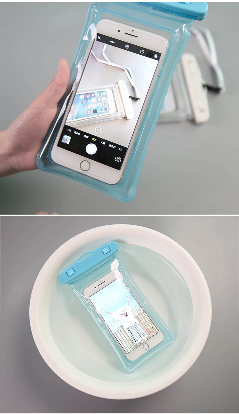 Waterproof Phone Case Swimming Water Proof Bag Universal Underwater Protector Pouch Cover For iPhone Samsung below 6.7" Phone waterproof phone case