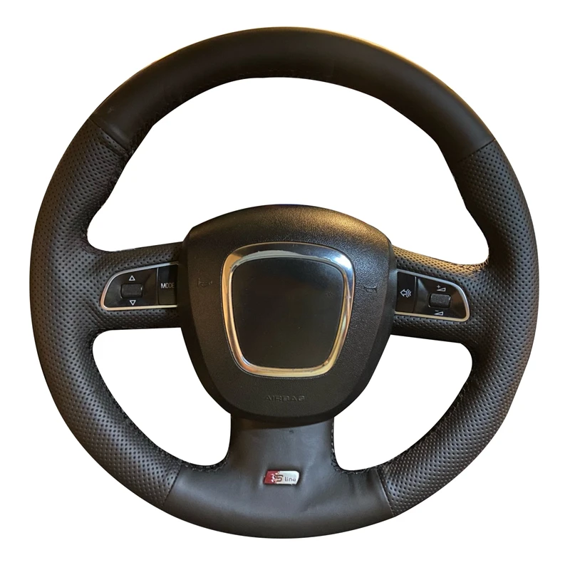 Auto Zubehör Leder Auto Lenkrad Abdeckung Für Audi Audi A3 8P Sportback A4 B8 Avant A5 8T A6 C6 A8 D3 Q7 8R Q5 4L S4 S3