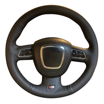 Accessori auto Coprivolante per auto in pelle per Audi Audi A3 8P Sportback A4 B8 Avant A5 8T A6 C6 A8 D3 Q7 8R Q5 4L S4 S3